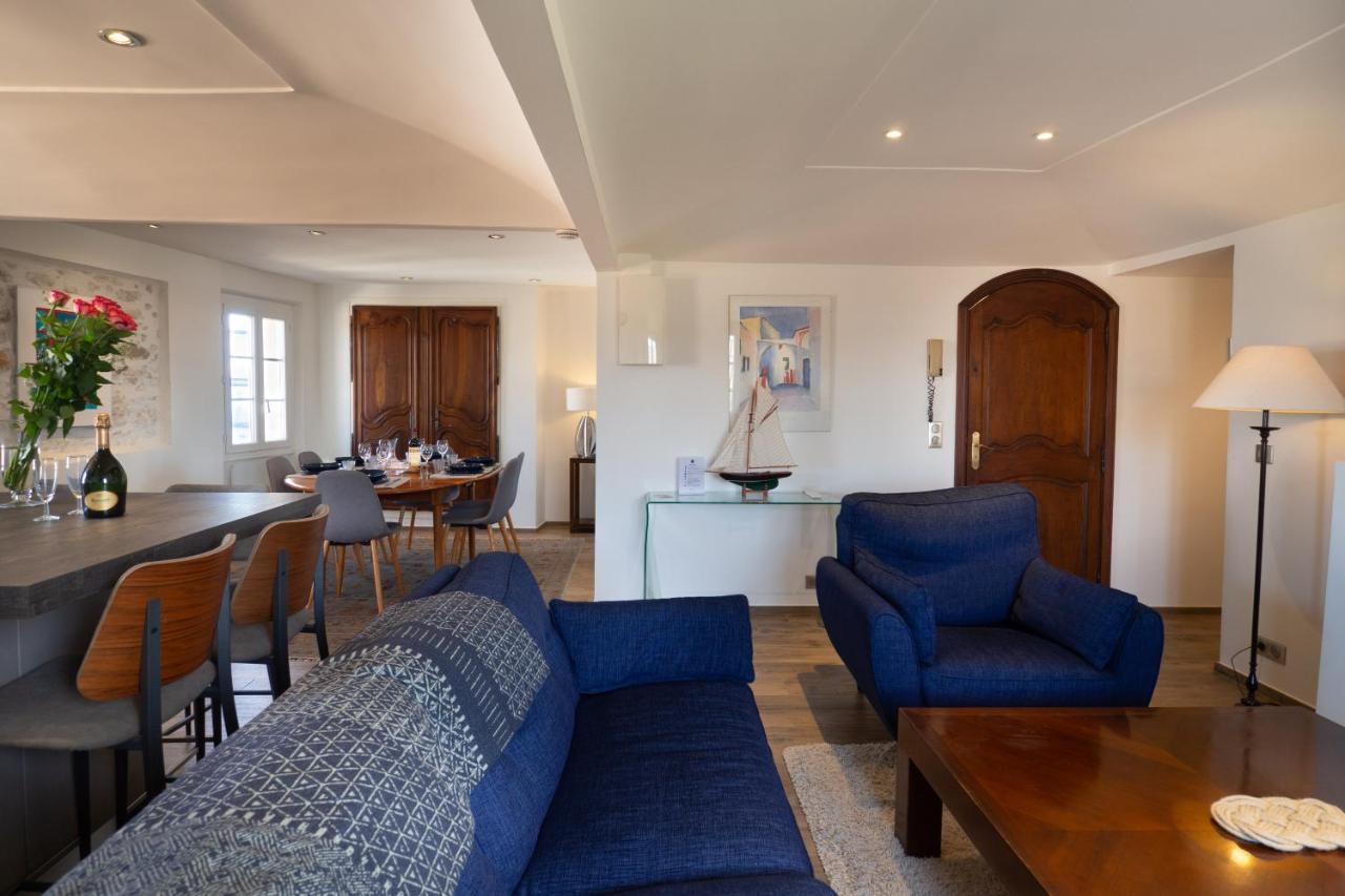 Charmant Appartement Spacieux Pour 6P Vue Mer Vieil Antibes Buitenkant foto