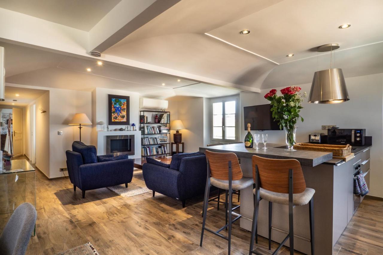 Charmant Appartement Spacieux Pour 6P Vue Mer Vieil Antibes Buitenkant foto